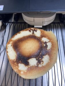米粉パンをフライパンで焼く失敗