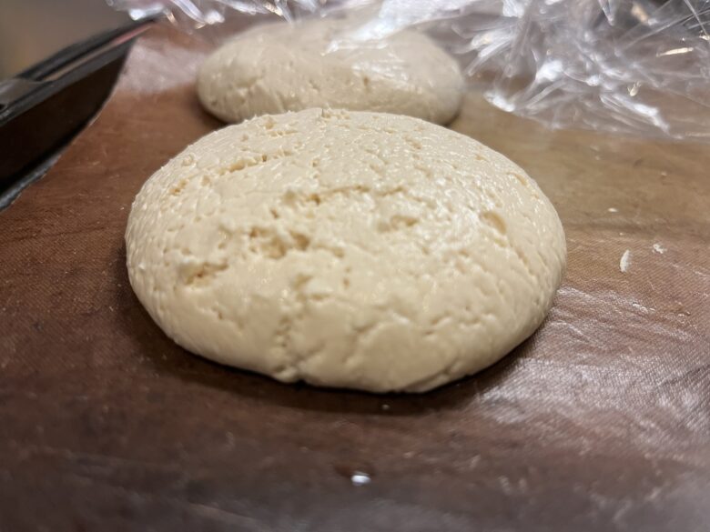 豆腐で米粉パンづくり比較実験
