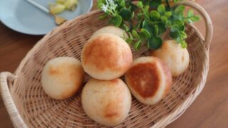 【こんにゃくマンナン】湯種でふっくら!米粉パンふわふわに焼くコツ♪